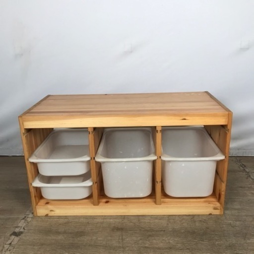 63 IKEA イケア  TROFAST トロファスト 引き出し3つ付