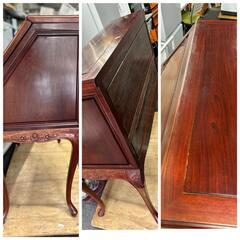 ☆ライティングビューロー 机 デスク 家具 ドレッサー 唐木(花梨か紫檀