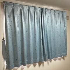 【決まりました】カーテン　レース付き　星柄　家具 カーテン、ブラインド