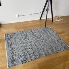 145cm*100cm 西海岸風デニムラグ 