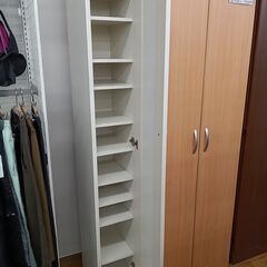 ★ジモティ割あり★  すき間収納 ベージュ H183×D35×W25 クリーニング済み MT1363の画像