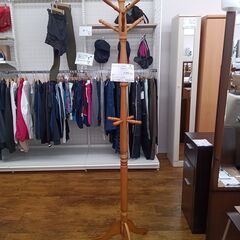 ★ジモティ割あり★  ポールハンガー ブラウン H×D×W クリ...