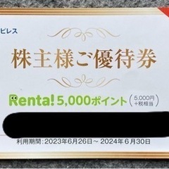 送料込み 
パピレス 株主優待券 5000ポイント