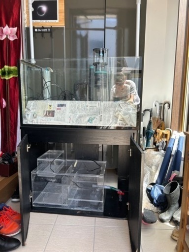 90cmガラスオーバーフロー水槽