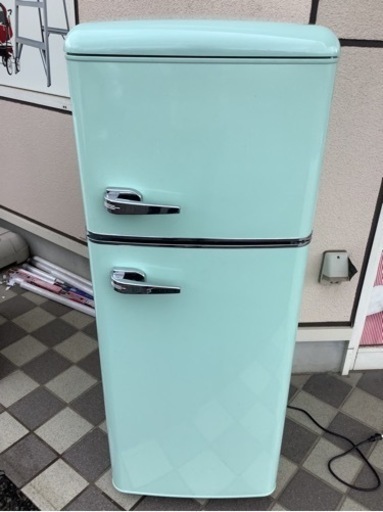 IRIS OHYAMA アイリスオーヤマ PRR-122D-LG ライトグリーン 114L 2ドア冷凍冷蔵庫 ノンフロン 右開き 一人暮らし 2021年製 動作品
