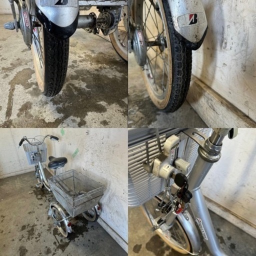 358★岐阜発　△BRIDGESTONE△WAGON/ブリジストン/ワゴン/大人用三輪自転車/走行確認/スイング無し/防犯有り/現状品　R6.1/25★0.75