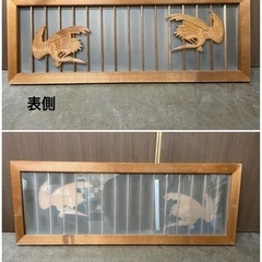 ミニ　欄間　飾窓　和室　インテリア　建具　中古品