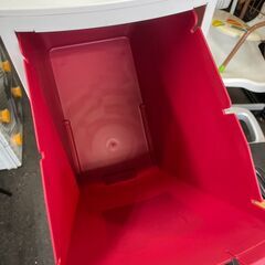 ゴミ箱　No.12300　ニトリ　ホワイト/レッド　10L×3　【リサイクルショップどりーむ荒田店】の画像