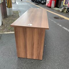 デスク　No.12312　テーブル　ダークブラウン　【リサイクルショップどりーむ荒田店】の画像