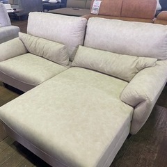 新品カウチソファー！ファブリックレザー