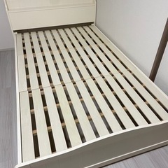 家具 ベッド セミダブル 組立式 姫系 女の子 一人暮らし