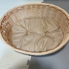 ニューボーンフォト用籠（ベビー用品、ペット用品、寝具の画像