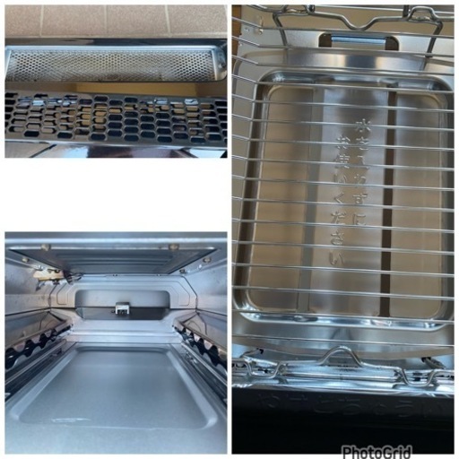 2023年製?パロマ ガステーブル エブリシェフ 水無し両面焼き 59cm プロパンガス(LPG) 右強火 ブラックプラチナ IC-7