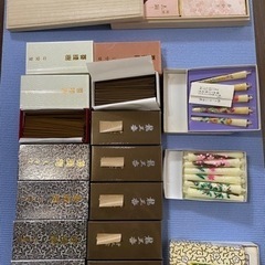 お線香と絵ろうそく他