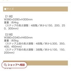 子どもの踏み台 2段木製「ステップ＆スツール」の画像