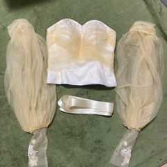 オーダー ウエディングドレス ドレス パーティードレス 花嫁 前撮り ヴィンテージ 刺繍 アンティーク 結婚式 ナチュラル ドライフラワー 花の画像