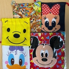 ディズニーセット　ハンカチ&巾着