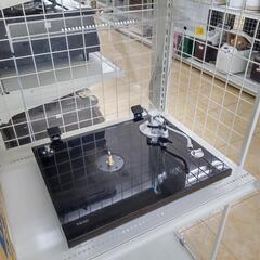 ★ジモティ割あり★  ベルトドライブターンテーブル　ピアノブラック ブラック H12×D32.5×W42 クリーニング済み OJ4451の画像
