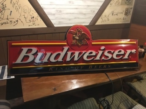 バドワイザー照明看板