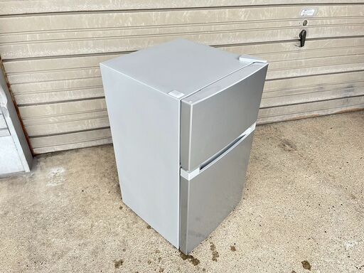 【高年式】小さめな単身者向け 2ドア冷蔵庫 87L オーヤマ PRC-B092D-S 2022年製 中古動作品 クリーニング済み