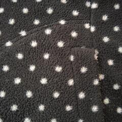 中古　プリントフリースフルジップジャケットＭ黒ユニクロUNIQLOの画像