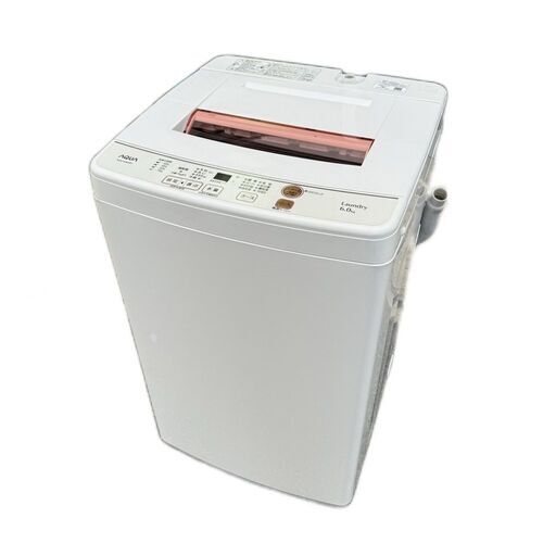 A5489 配達＆取付可能‼ アクア AQUA 2019年製 全自動洗濯機 縦型 生活家電 1～2人用 6kg