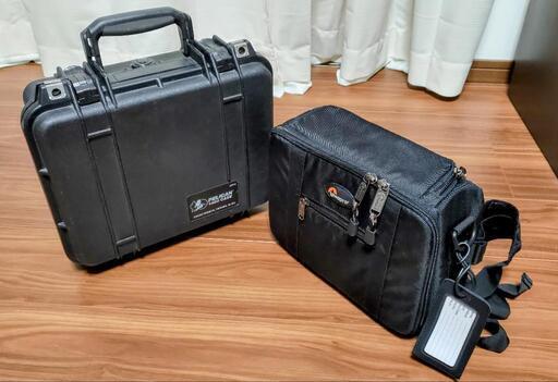 PELICAN ペリカンケースとLowepro ロープロ　オムニスポーツ　旧モデル/中古　両方セットで!