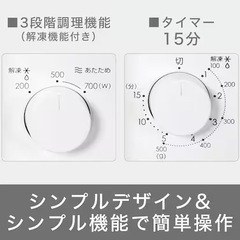 東日本専用(50Hz)電子レンジ(WH)の画像