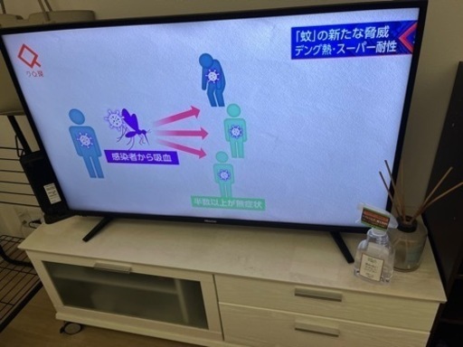 Hisense 4K対応液晶テレビ[テレビ台と同時に引き取ってくれる方優先]