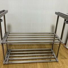 中古　キッチン　伸縮　吊り下げ棚