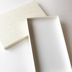 アパレルのギフト用に作ったボックス（貼り箱）差し上げます