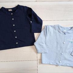 60〜80cmくらい ワンピース 5着、トップス3着、カーディガン2着の画像
