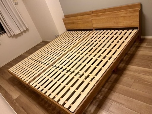 家具 ベッド シングルベッド✖️2