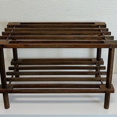 ダイソー 木製マルチラック ブラウン 2個セット