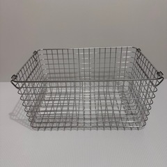 無印良品 ステンレスワイヤーバスケット 廃盤品  生活雑貨 洗濯用品 ランドリーバスケットの画像