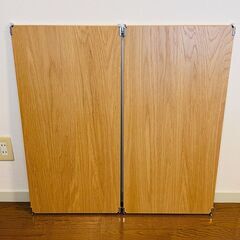 無印良品 ステンレスユニットシェルフ【B】オーク材棚・ワイド・中 幅86cm