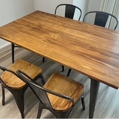 受け渡し予定　キャンセルが出た場合に連絡致します。家具 ダイニングセット