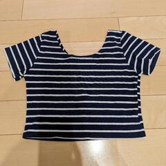 マタニティ　Ｔシャツ　妊婦　記念写真　マタニティフォト　トップス　　ボーダーの画像