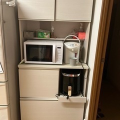 (引取予定者決めた) 80cmキッチン収納　食器棚(2023年購入)　の画像