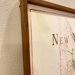 ニューヨークアートパネル　インテリア　アンティーク風の画像