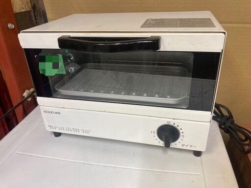 ☆中古￥2,300！KOIZUMI　オーブントースター　家電　KS-TS21T型　2021年製　【BE164】