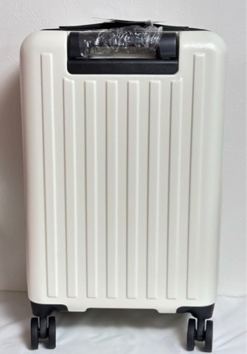 新品未使用 スーツケース 機内持ち込み S 白 フロントオープン キャリーバック 前開き