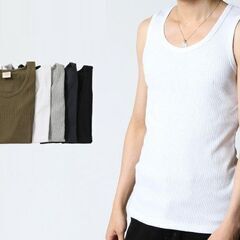 高級ランニングシャツ（タンクトップ）ノースリーブ