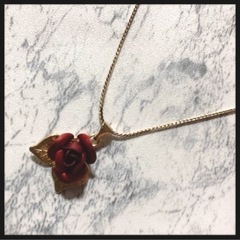 薔薇モチーフ ネックレス アクセサリー
