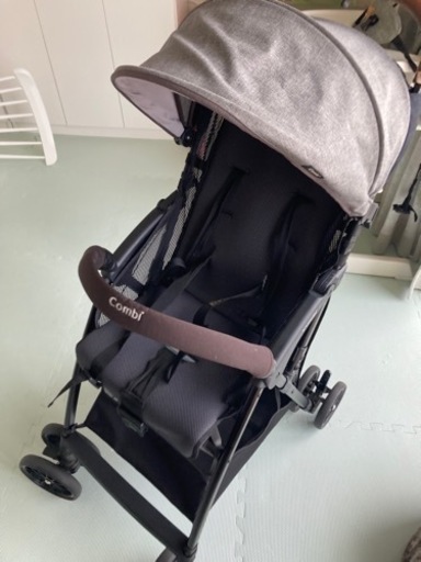 コンビ B型ベビーカー 7ヶ月から36カ月頃まで Acbee plus AN エクリュグレー 荷物がたっぷり入る軽量B型ベビーカー