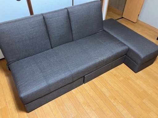 【美品】小テーブル付きソファベッド