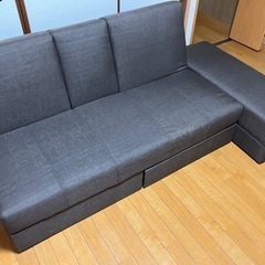 【美品】小テーブル付きソファベッド