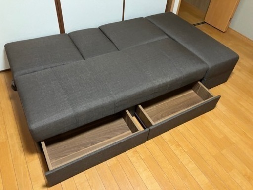【美品】小テーブル付きソファベッド