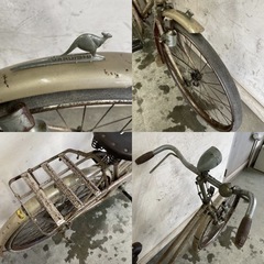 367★岐阜発　△MARUISHI HIGHWAY/丸石自転車/昭和レトロ/自転車/ビンテージ/ロッドブレーキ/サビ有り/防犯有り/現状品　R5.3/23★の画像