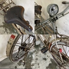 367★岐阜発　△MARUISHI HIGHWAY/丸石自転車/昭和レトロ/自転車/ビンテージ/ロッドブレーキ/サビ有り/防犯有り/現状品　R5.3/23★の画像